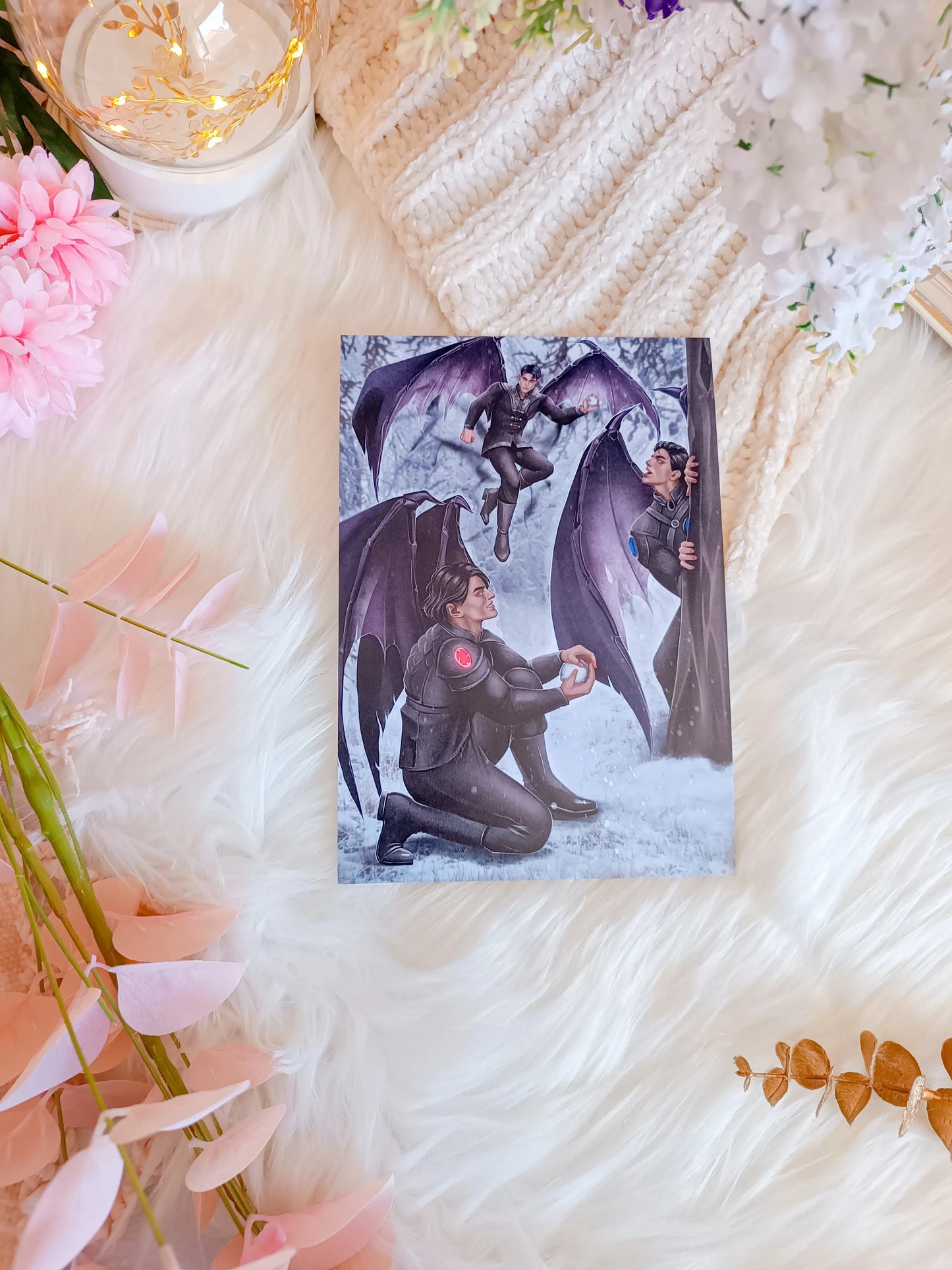 Ilyrios playing with the snow Print - Acotar