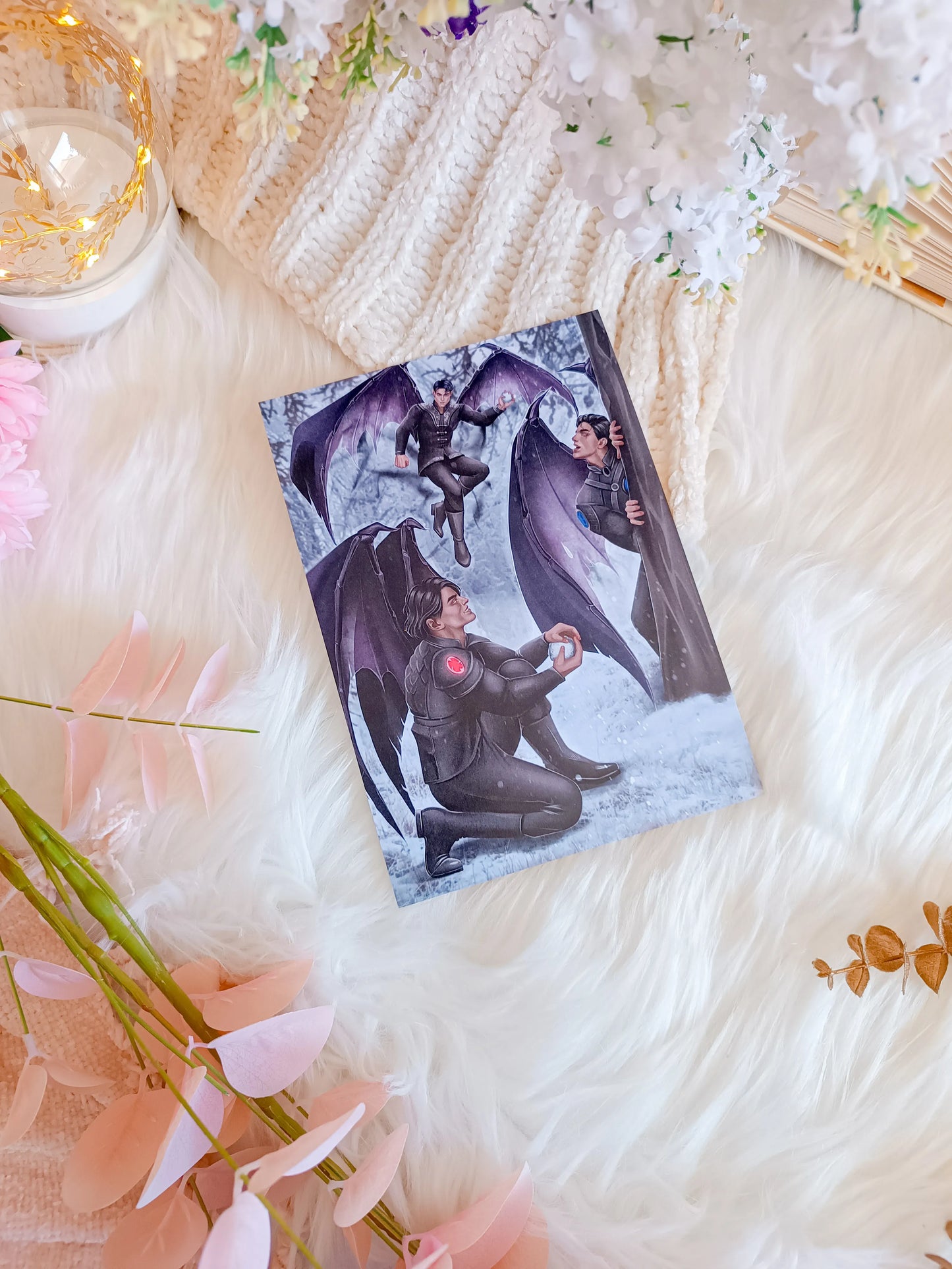 Ilyrios playing with the snow Print - Acotar