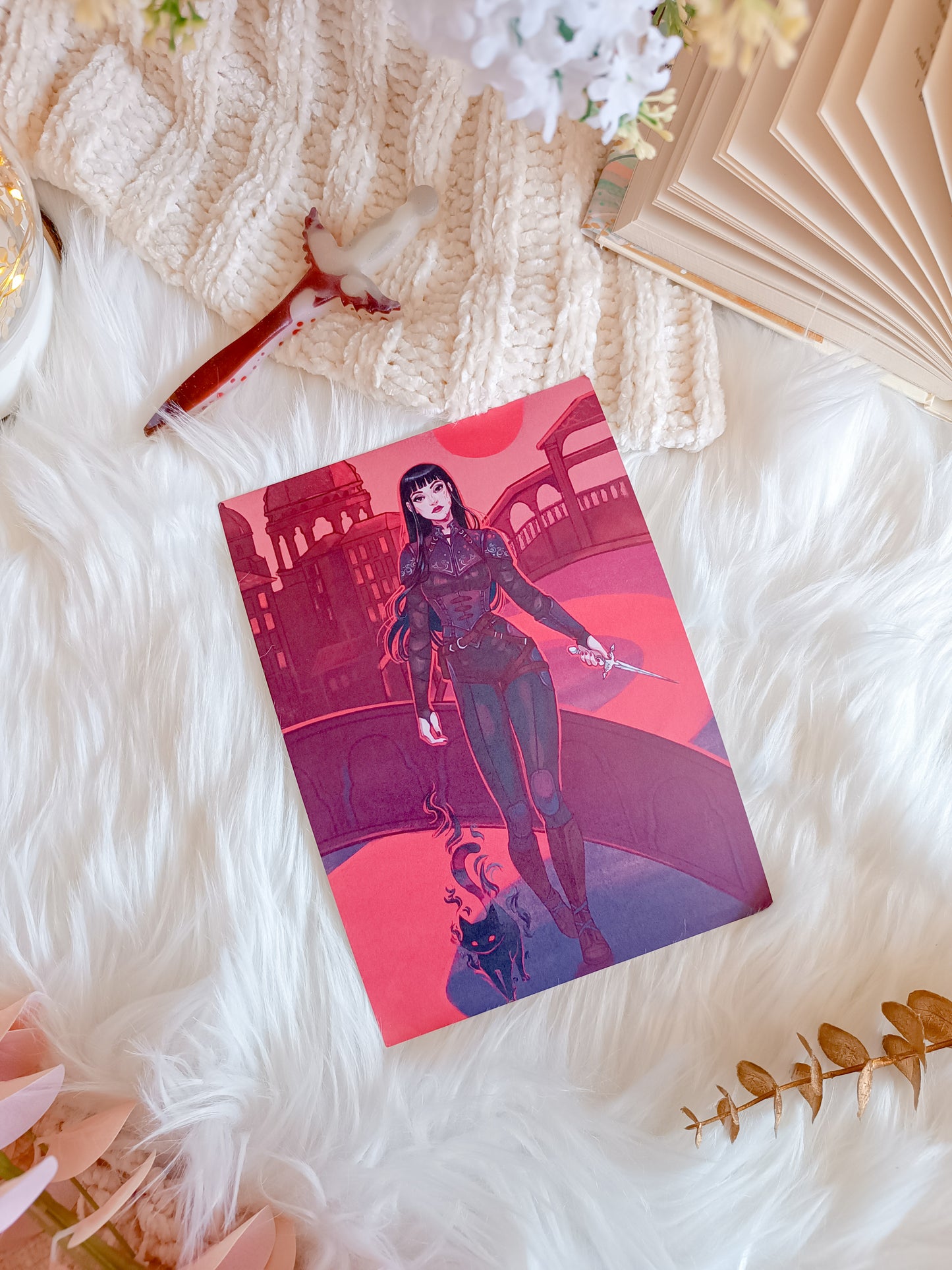 Mia Corvere and Mister Kindly Print - Nevernight