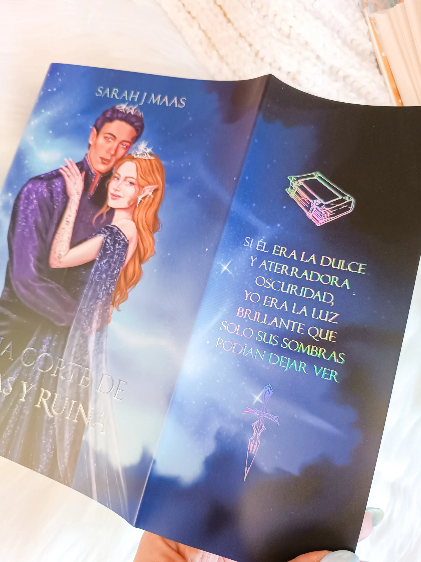 Dust jackets of the 5 ACOTAR books