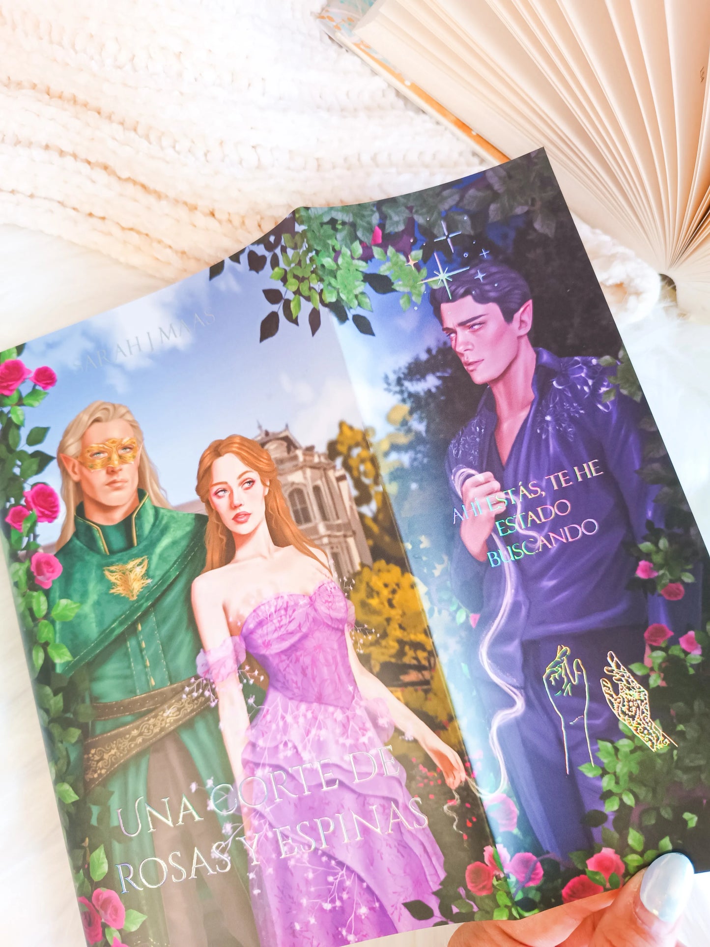 Dust jackets of the 5 ACOTAR books