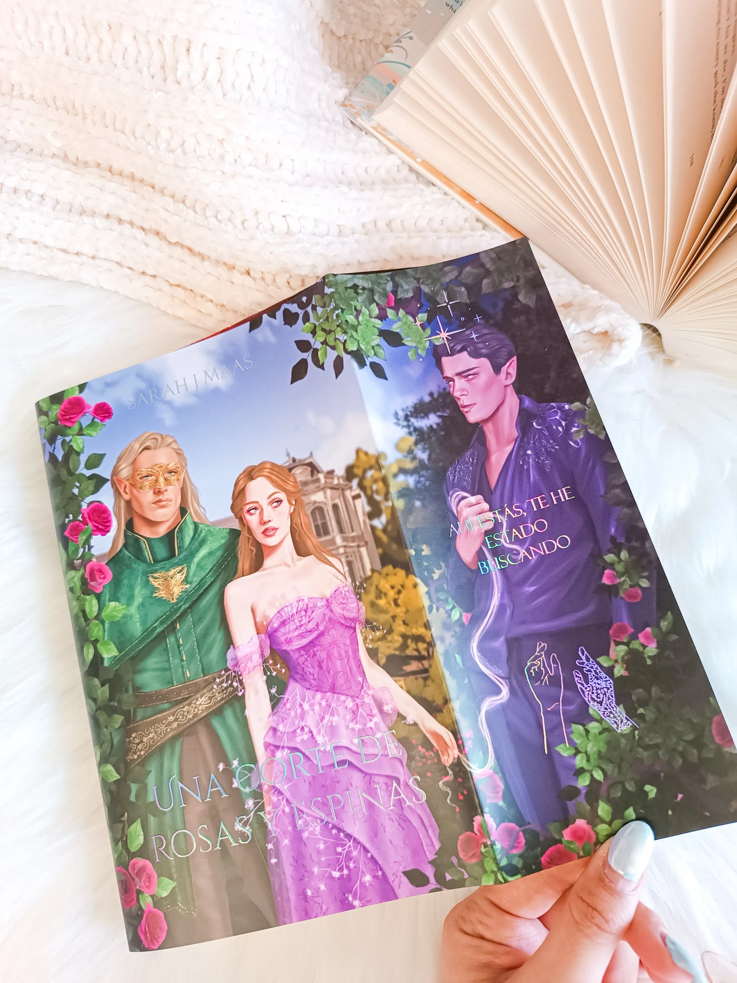 Dust jackets of the 5 ACOTAR books