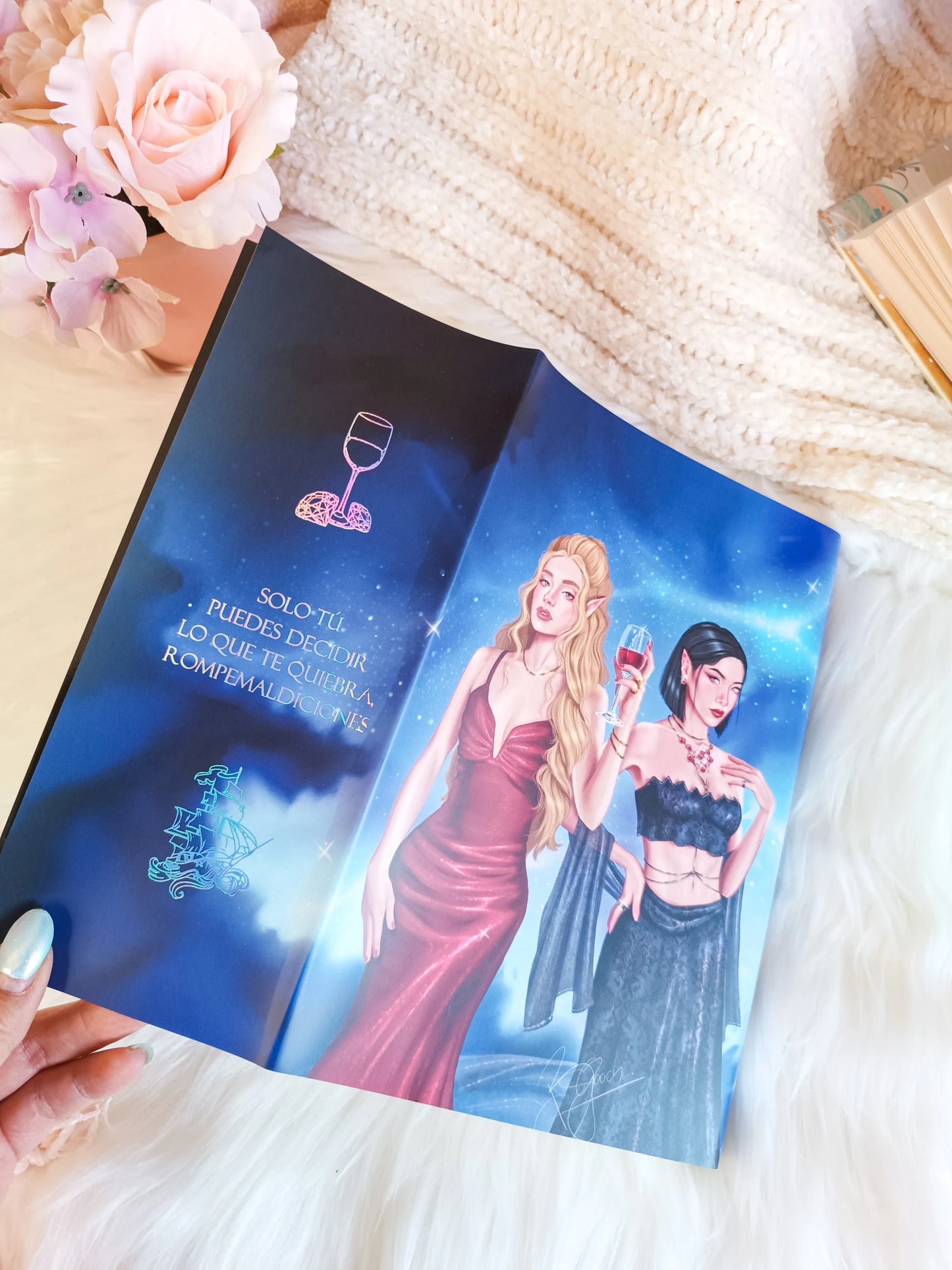 Dust jackets of the 5 ACOTAR books