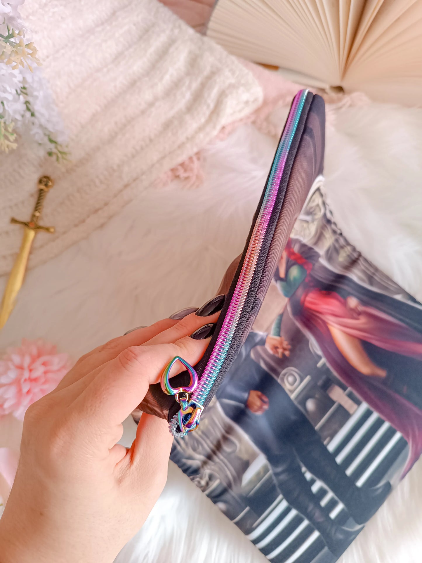 Funda de libro de Poppy y Casteel - De Sangre y Cenizas