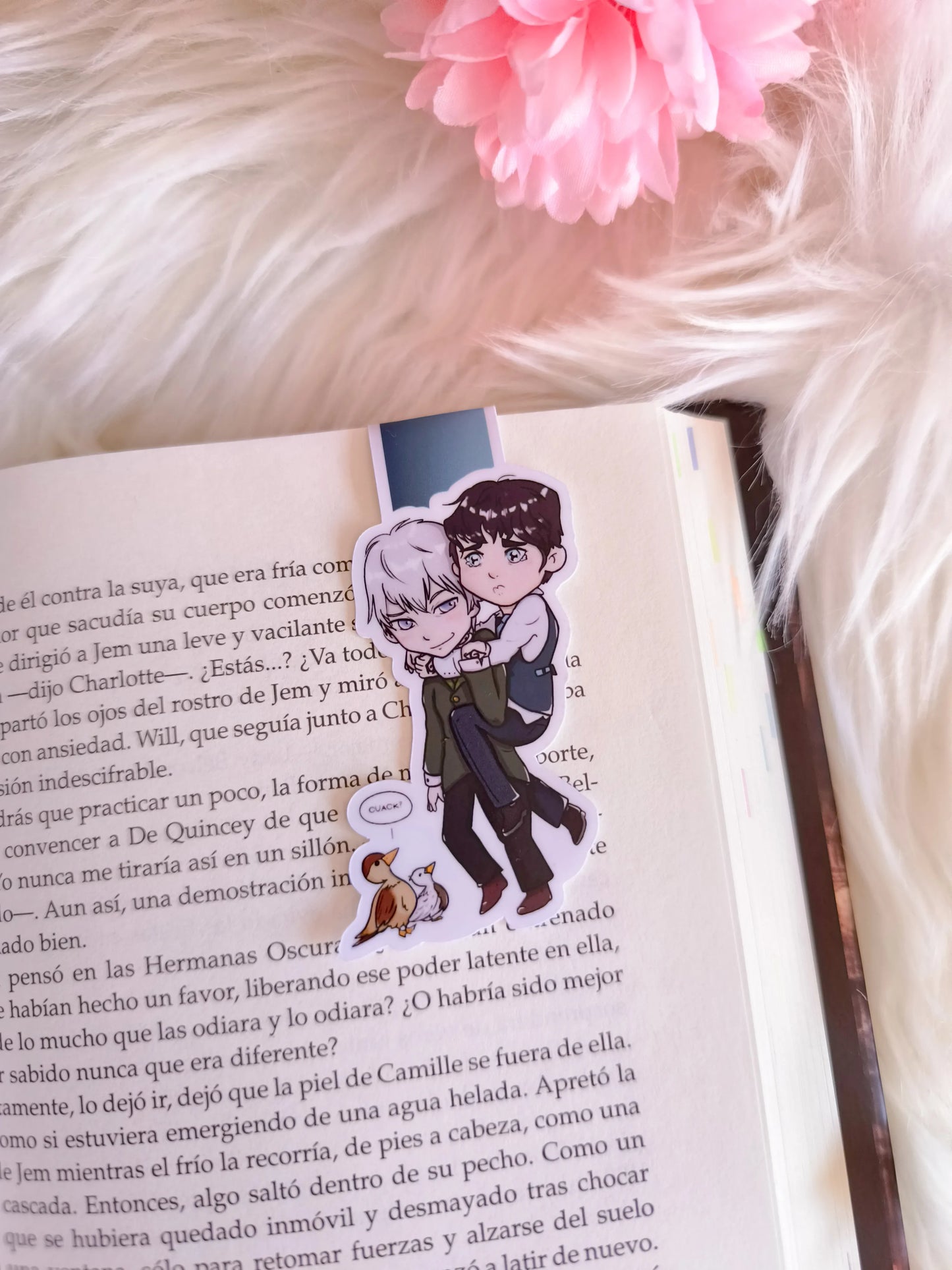 Marcapáginas Magnético de Will y Jem con patos - Cazadores de Sombras