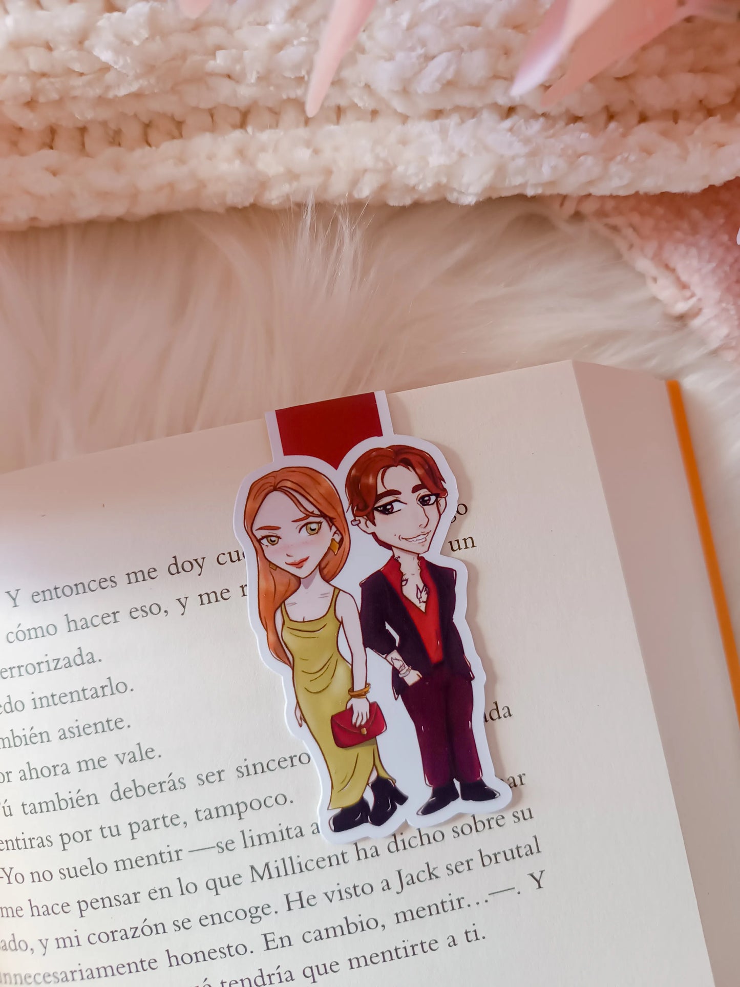 Marcapáginas magnético Chibi Zora y Gio - Estrellas de Ciudad