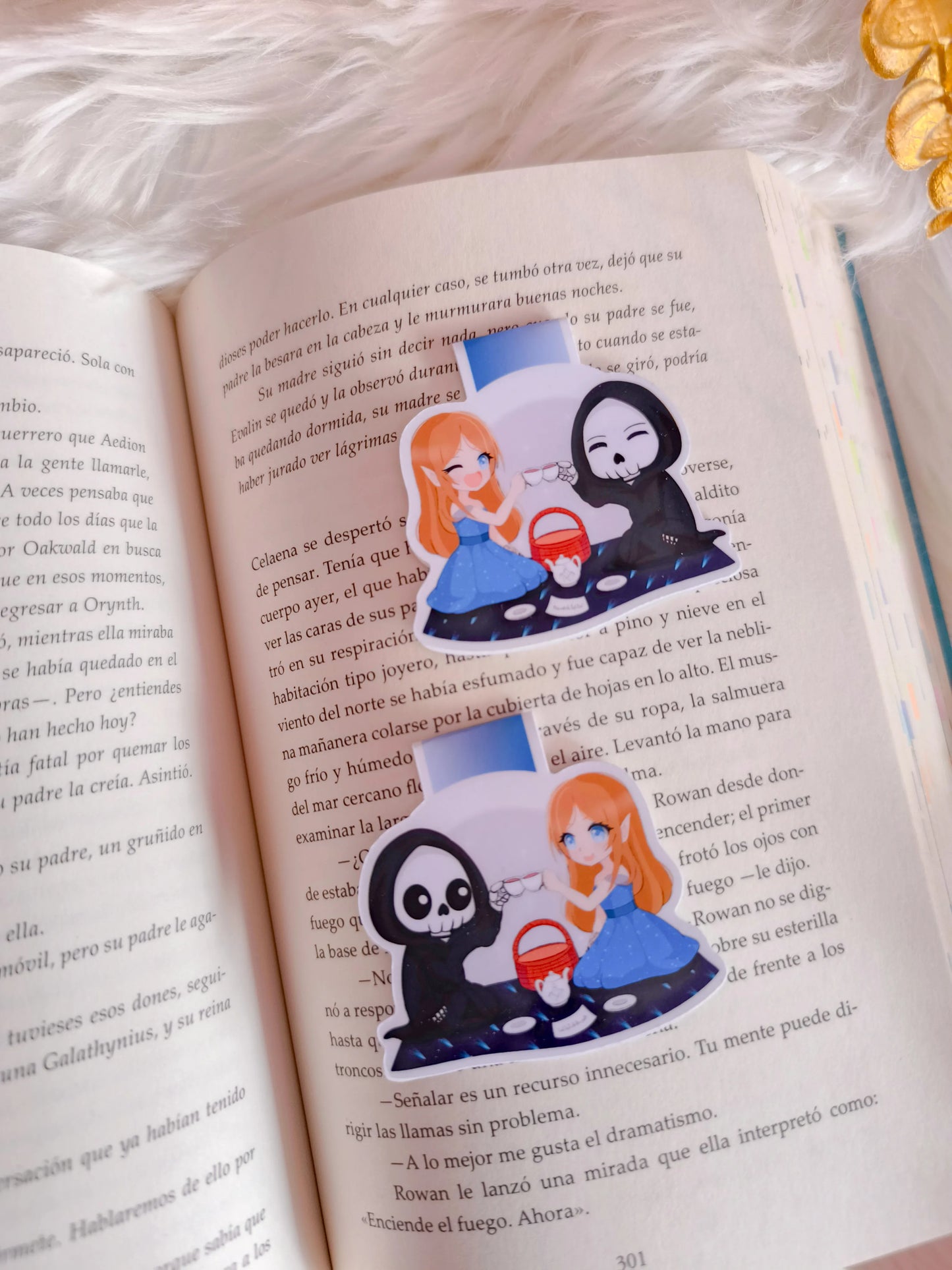 Marcapáginas magnético de Feyre y Suriel - Acotar