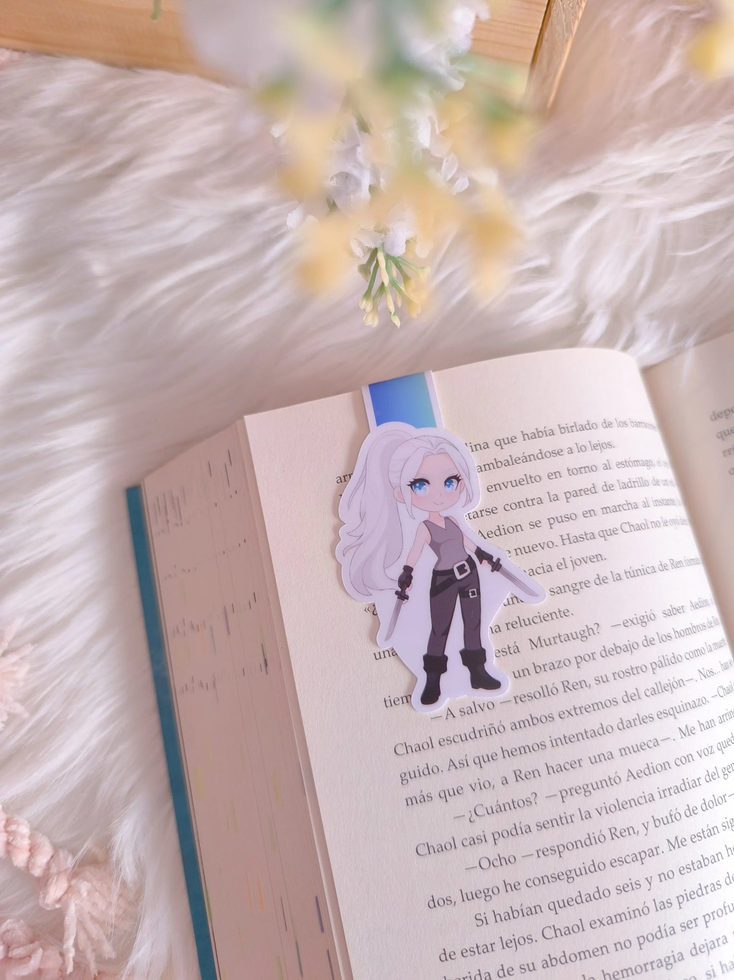 Paedyn with swords Magnetic bookmark - Powerless