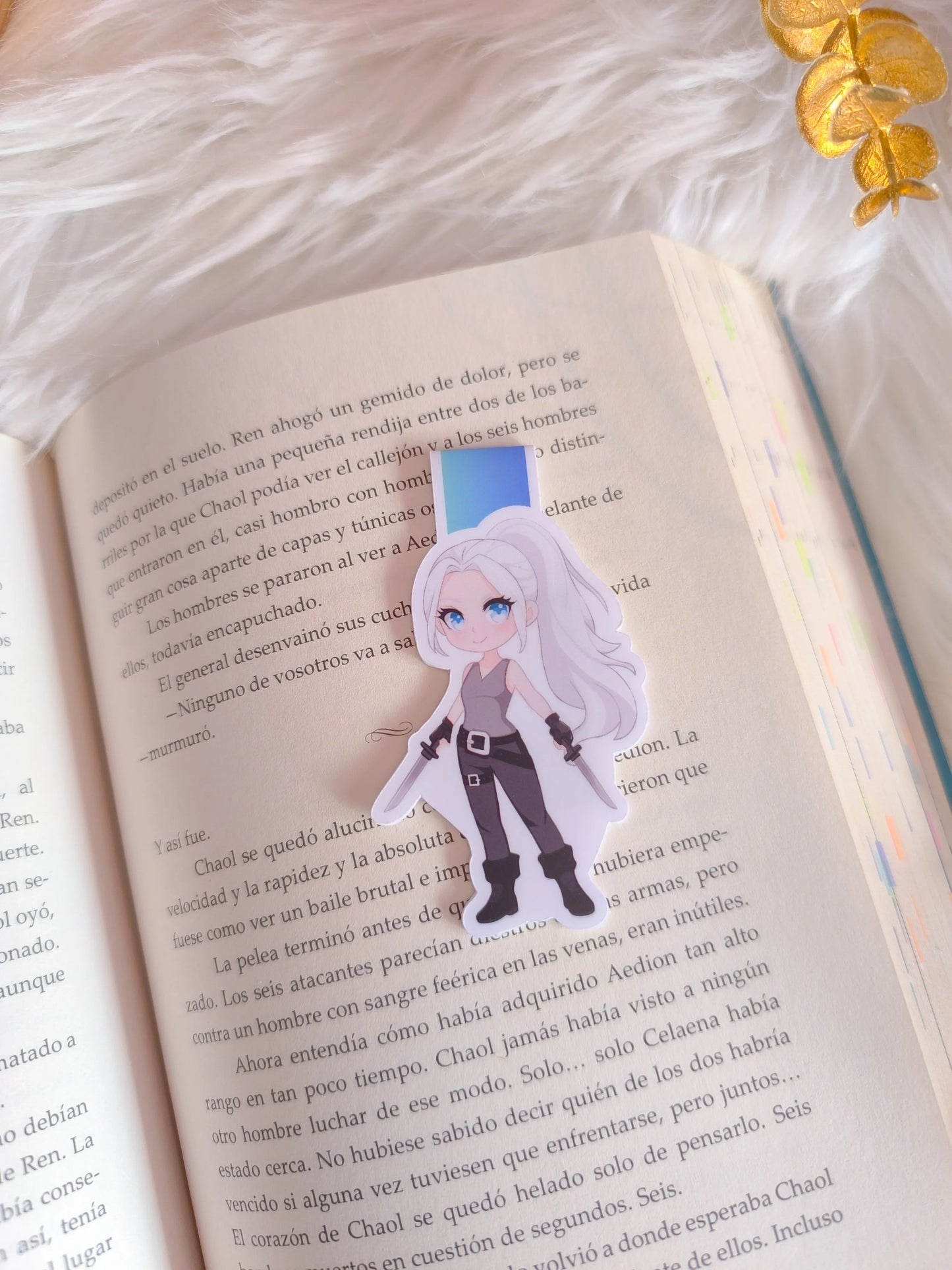 Paedyn with swords Magnetic bookmark - Powerless