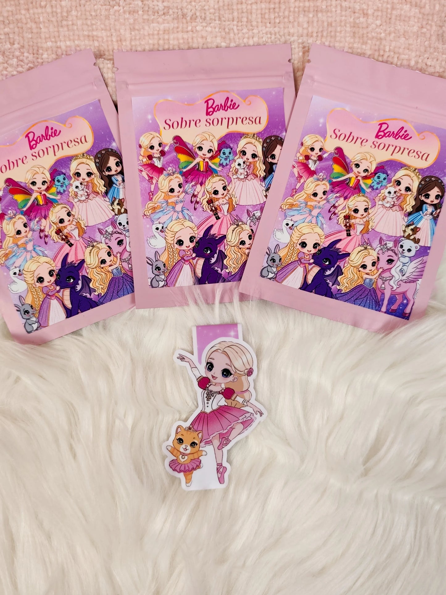 Sobres Sorpresa Marcapáginas magnéticos Barbie