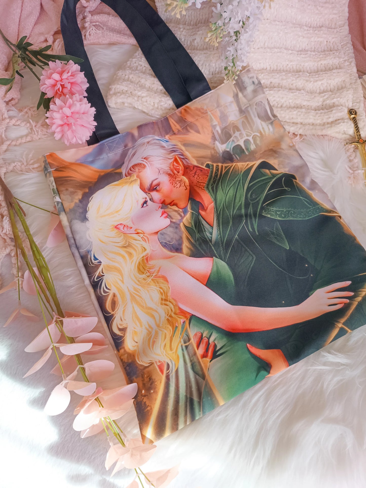 Rowan and Aelin Totebag - Throne of Glass