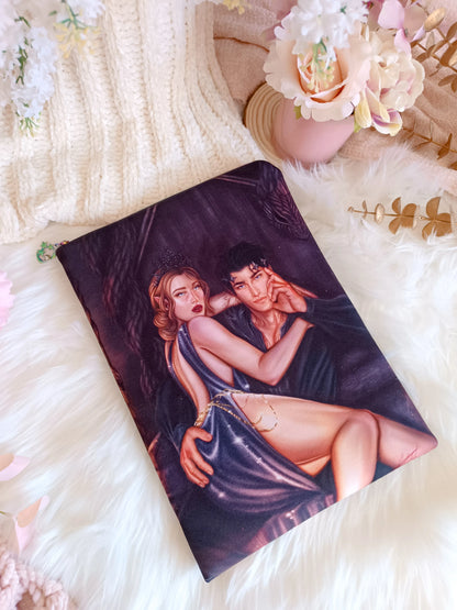 Funda de libro de Feyre y Rhysand en la Corte de las Pesadilla - Acotar