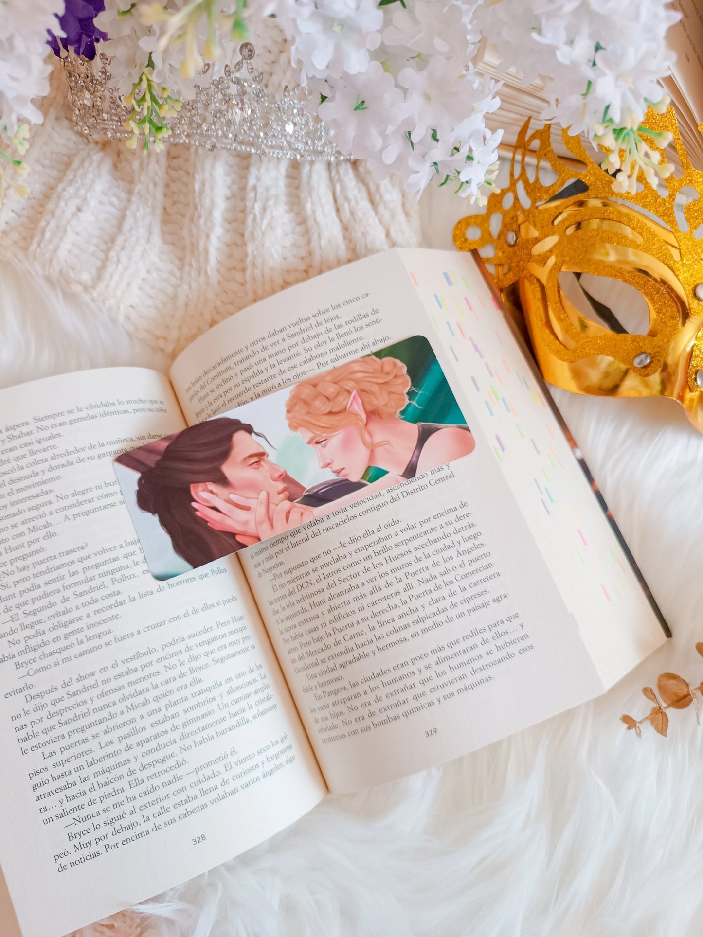 Nesta and Cassian Bookmark - Acotar