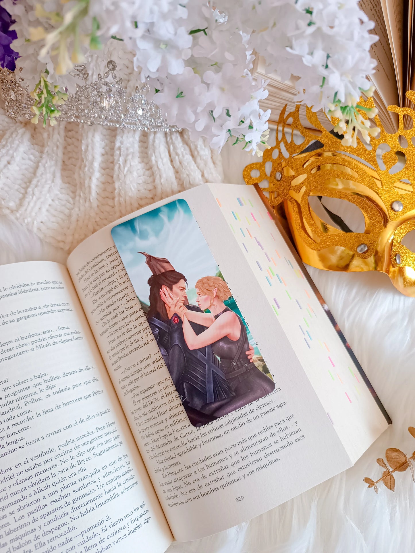 Nesta and Cassian Bookmark - Acotar