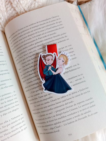 Cassian and Nesta Magnetic Bookmark - Acotar