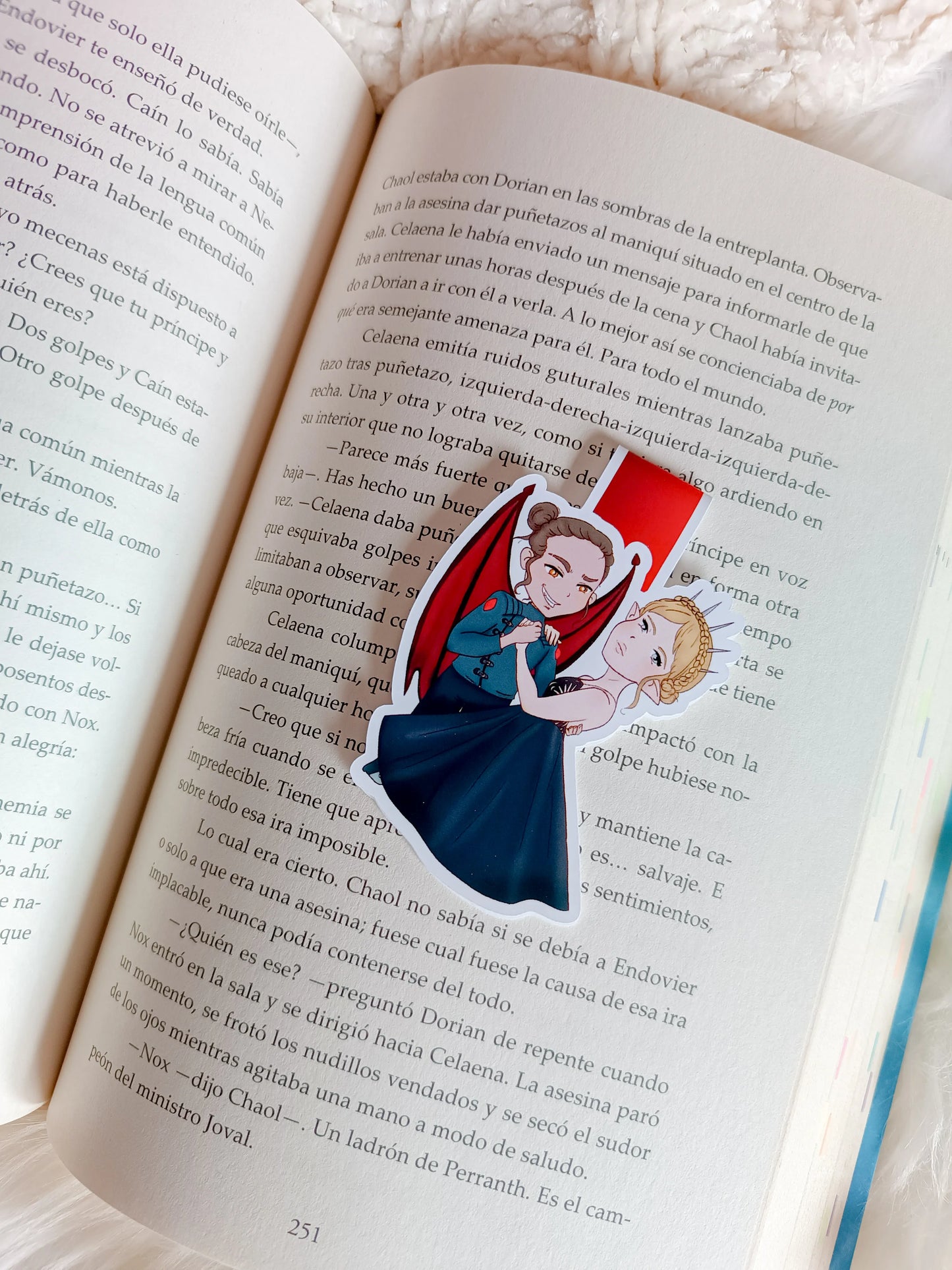 Cassian and Nesta Magnetic Bookmark - Acotar