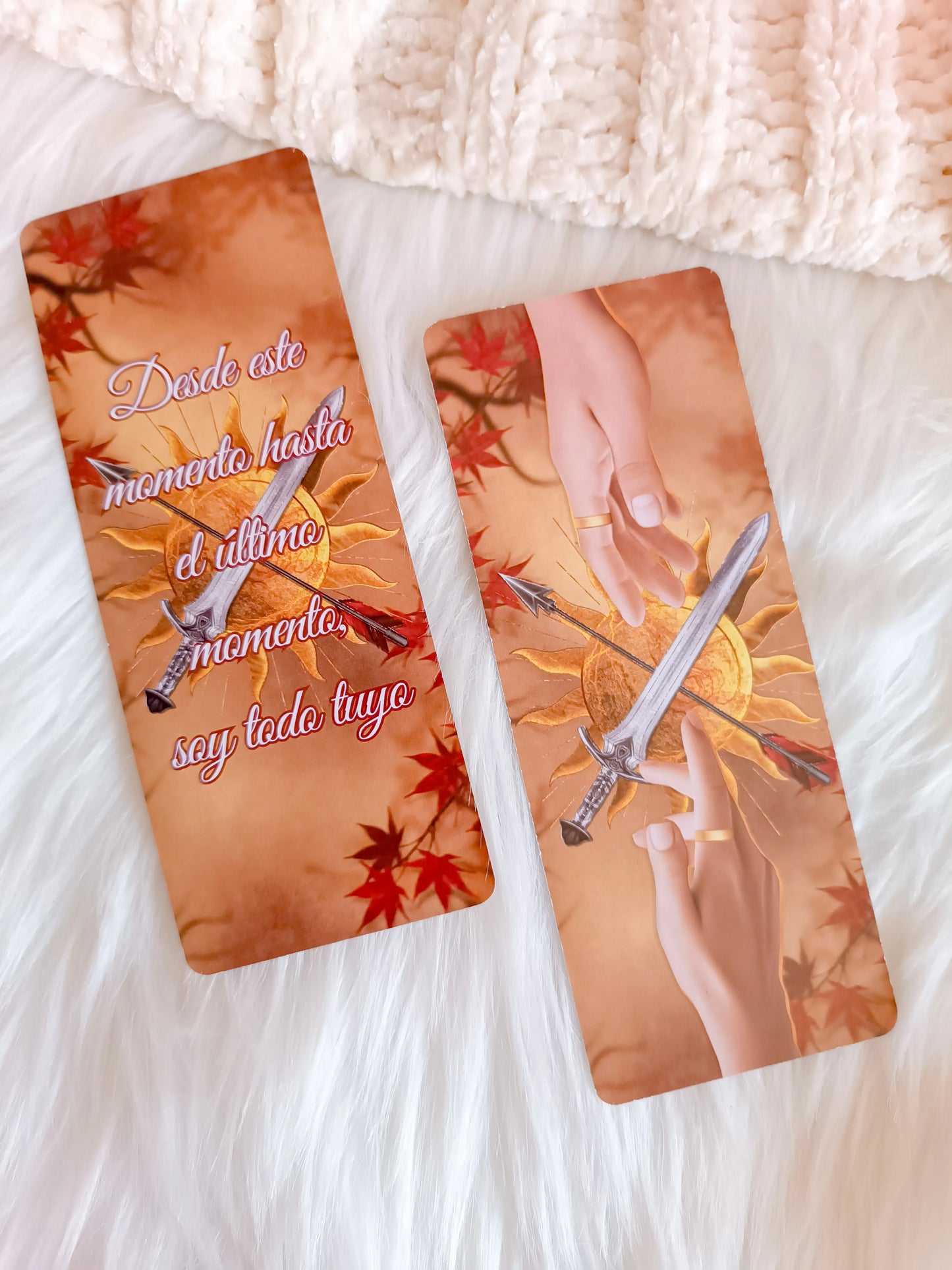 Poppy and Hawke Hands Bookmark - Of Blood and Ash