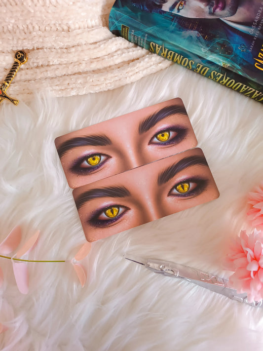 Marcapáginas de los ojos de Magnus Bane - Cazadores de Sombras