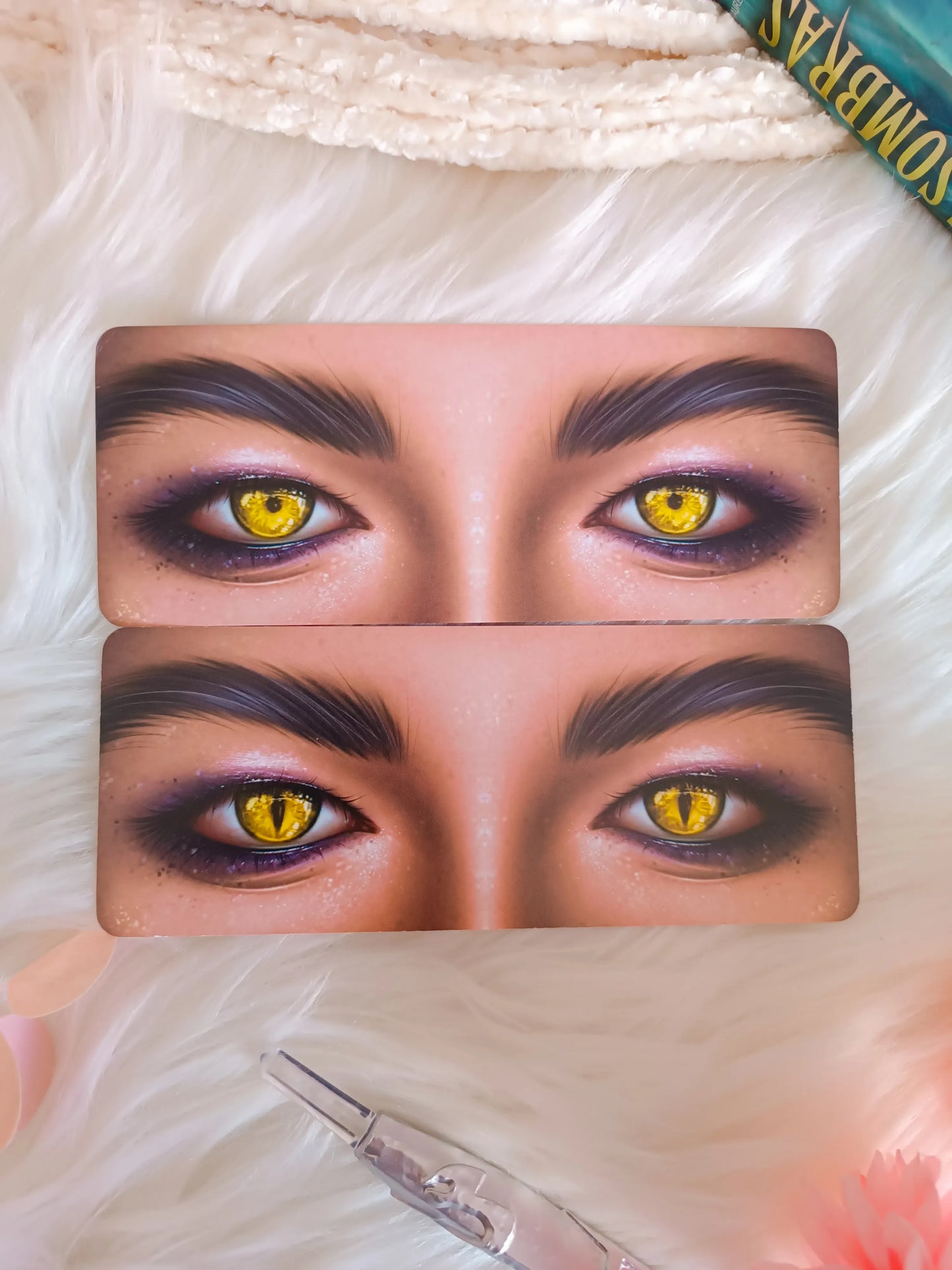 Marcapáginas de los ojos de Magnus Bane - Cazadores de Sombras