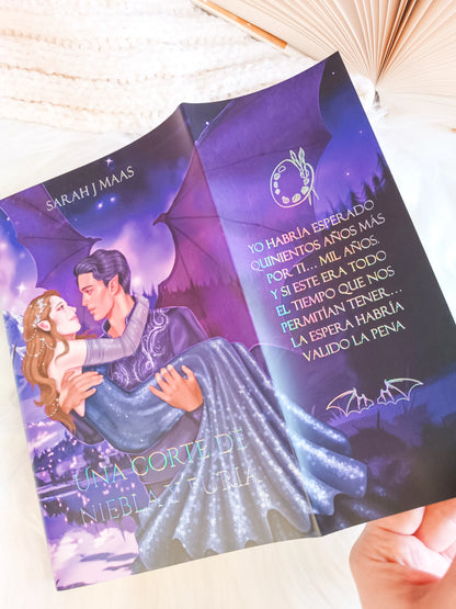 Dust jackets of the 5 Acotar books