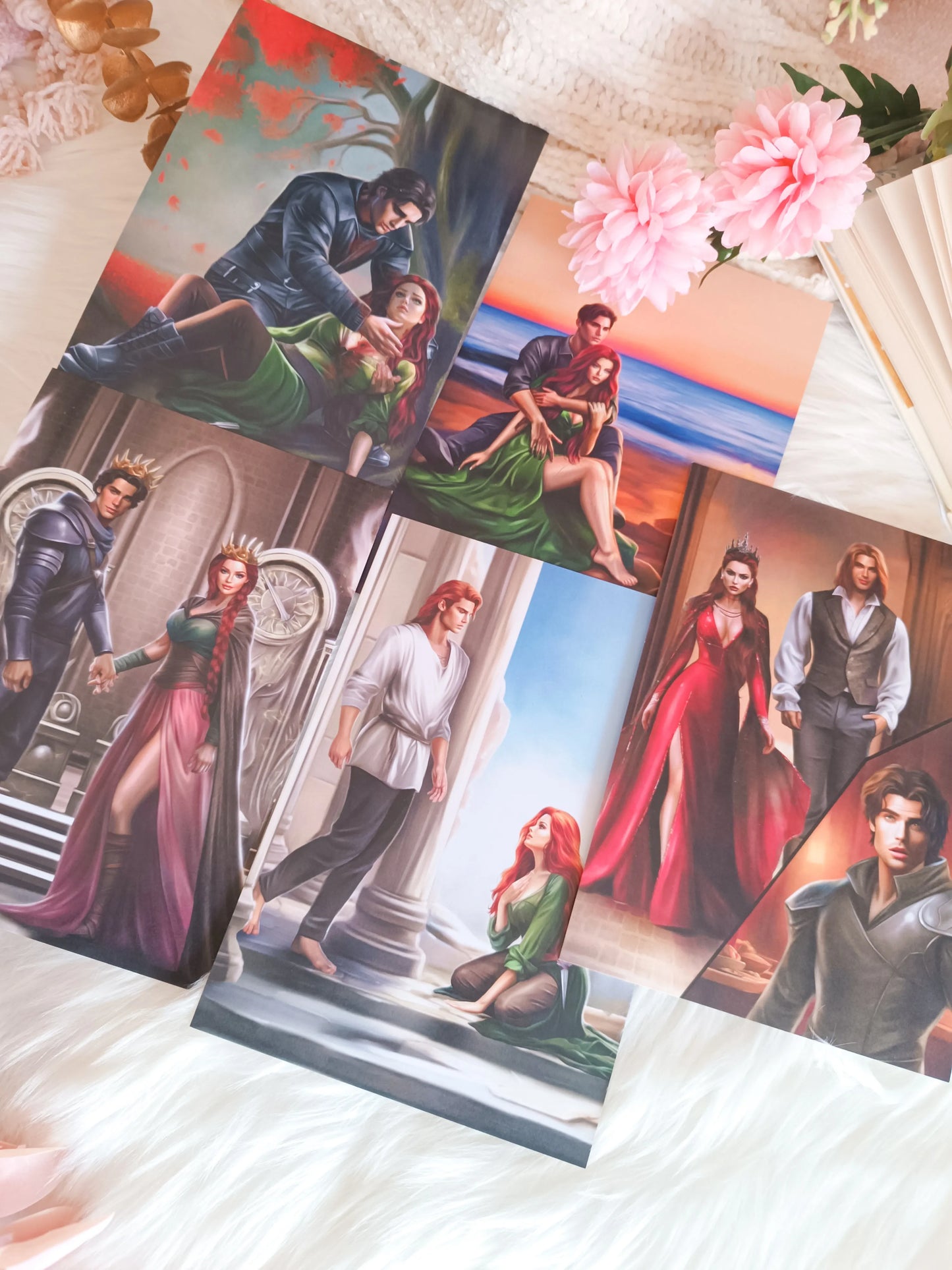 Set de Prints de escenas de Corona de Huesos Dorados