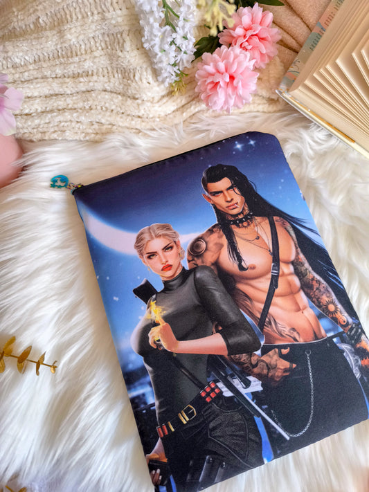 Funda de libro de Bryce, Hunt, Ruhn y Lidia - Ciudad Medialuna