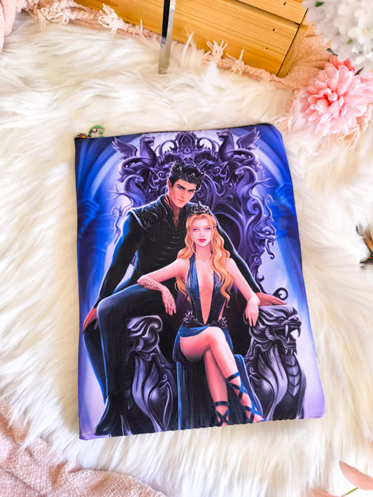 Funda de libro Feyre se sienta en el trono de Rhysand - Acotar
