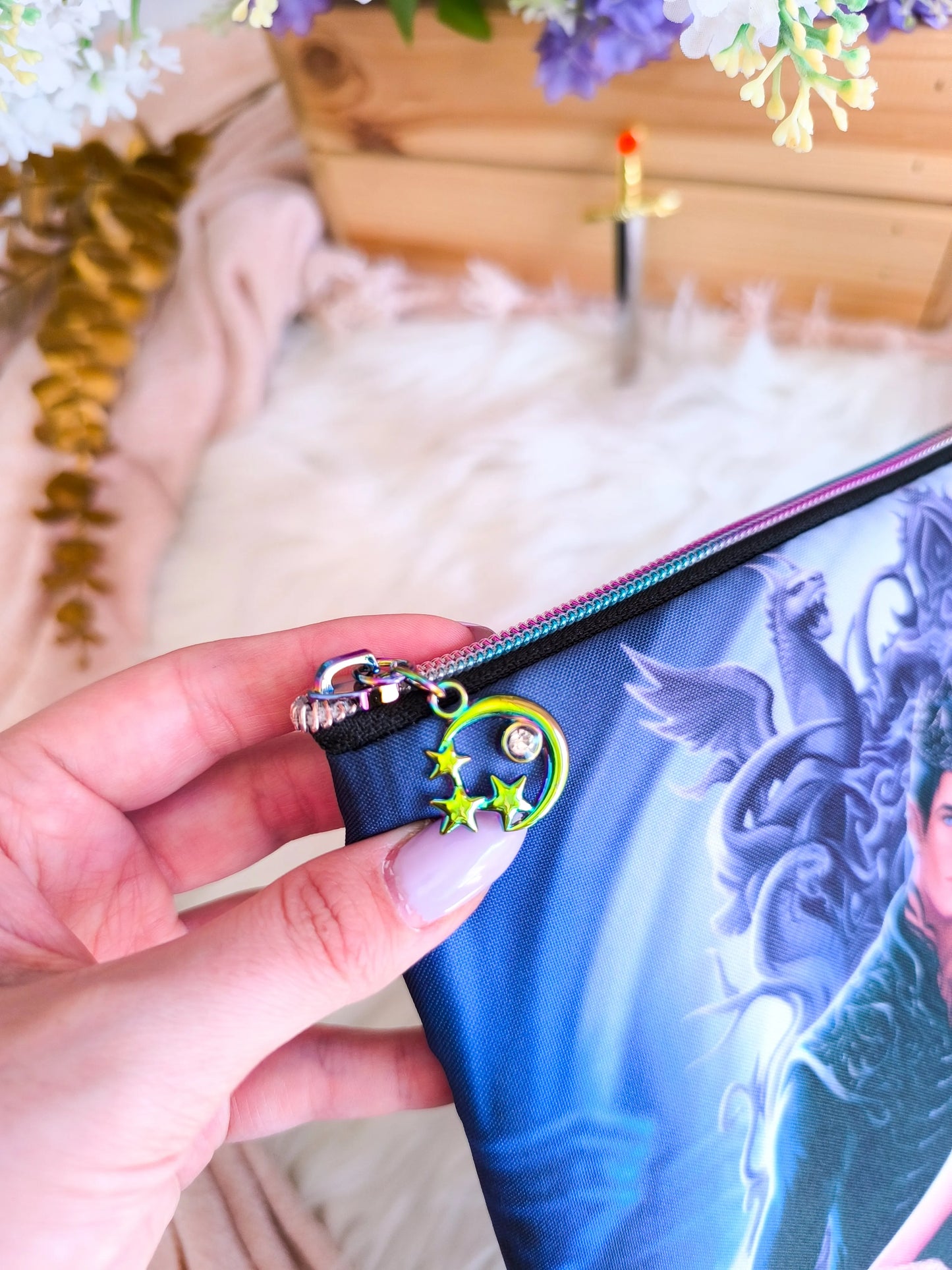 Funda de libro Feyre se sienta en el trono de Rhysand - Acotar