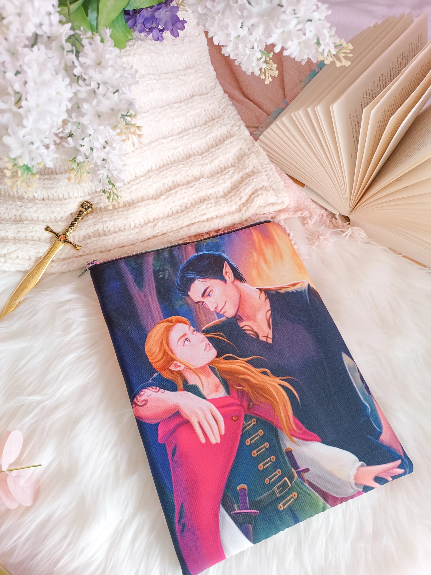 Funda de libro de Rhysand y Feyre - Acotar