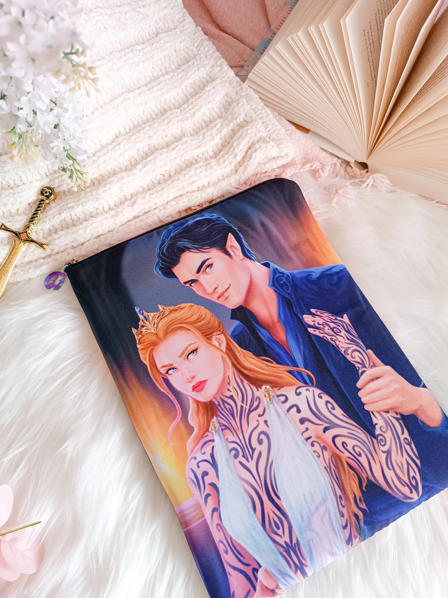 Funda de libro de Rhysand y Feyre - Acotar