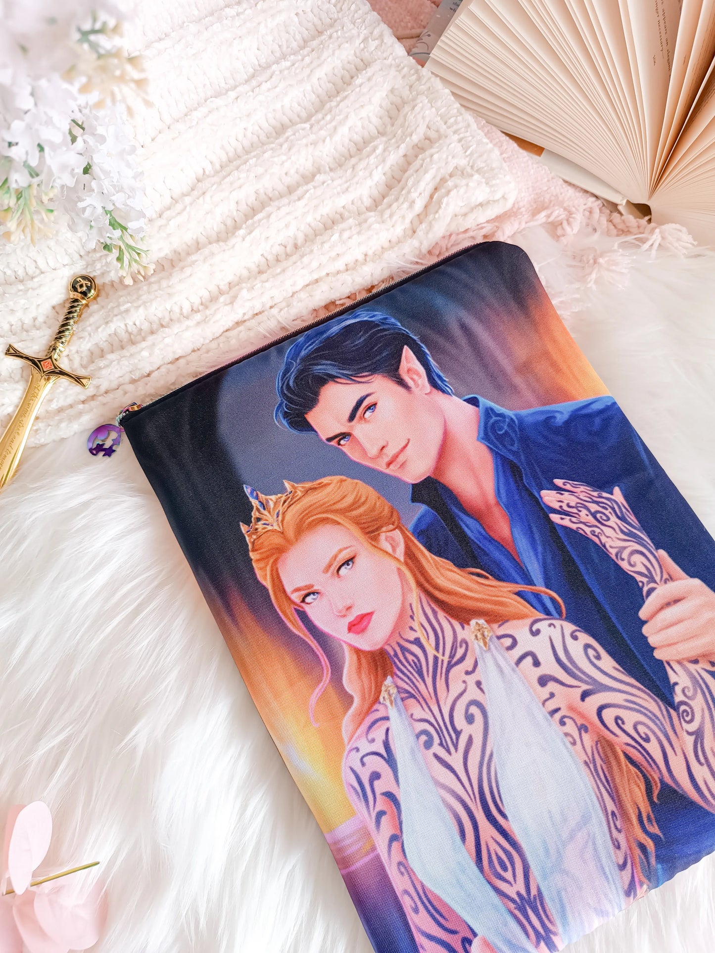 Funda de libro de Rhysand y Feyre - Acotar