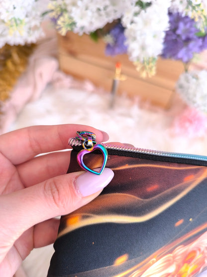 Funda de libro de Rowan y Aelin envueltos en fuego - Trono de Cristal