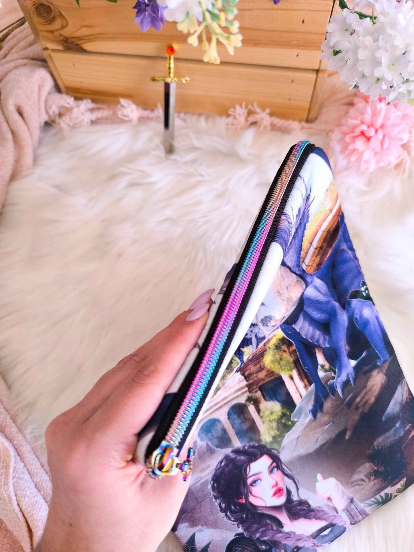 Funda de libro de Violet, Andarna y puma - Alas de Sangre