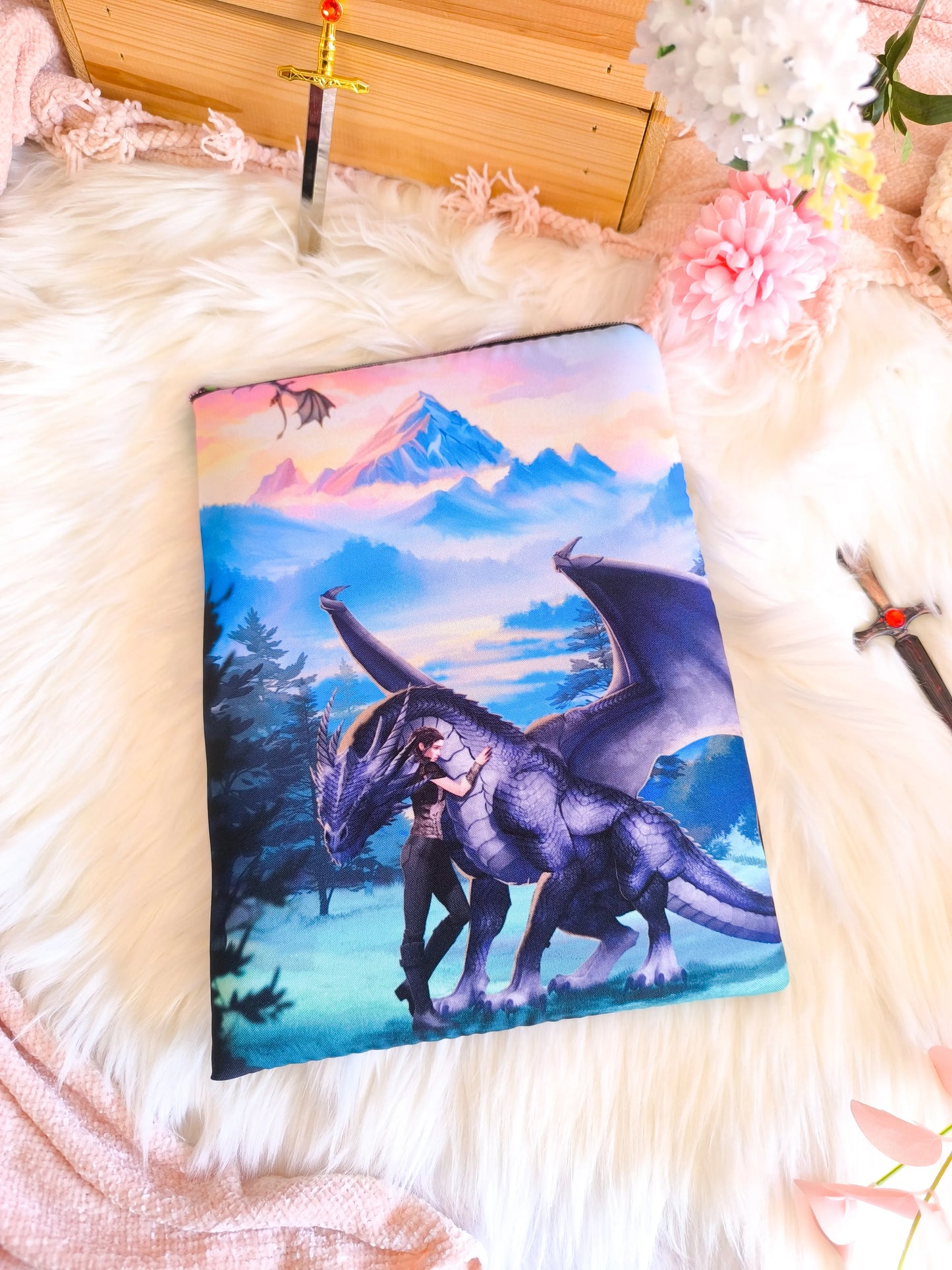 Funda de libro de Violet y Andarna - Alas de Sangre