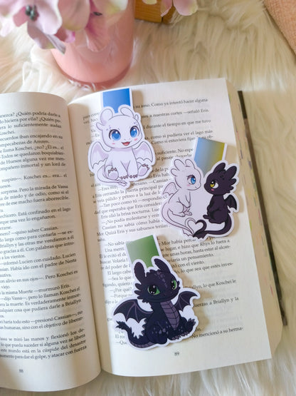 Marcapáginas Magnético de Desdentao y Furia Diurna - Cómo Entrenar a tu Dragón