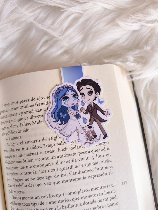 Marcapáginas Magnético de Emily y Victor - La Novia Cadáver