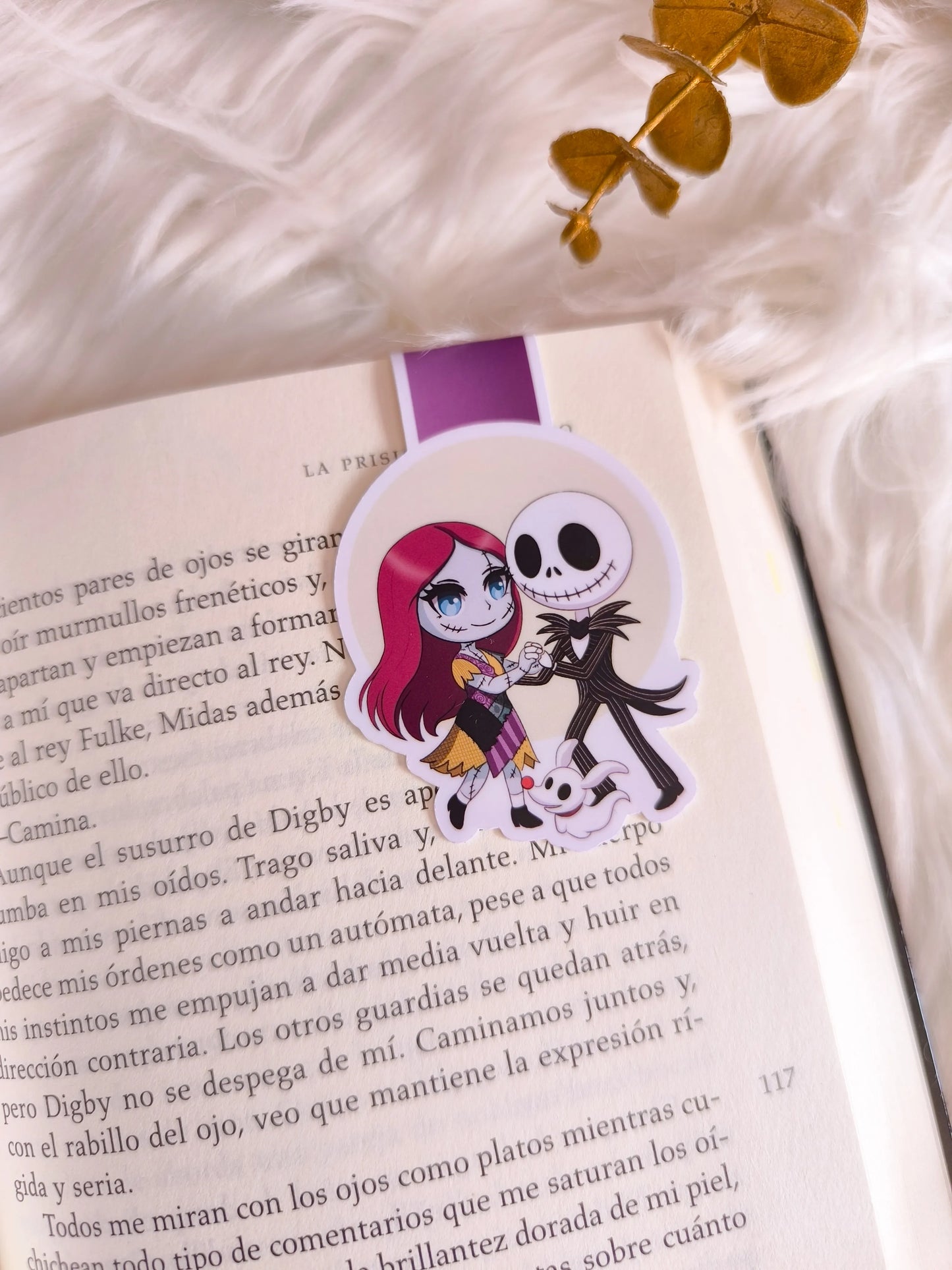 Marcapáginas Magnético de Jack y Sally - Pesadilla antes de Navidad