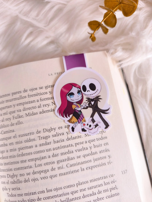 Marcapáginas Magnético de Jack y Sally - Pesadilla antes de Navidad
