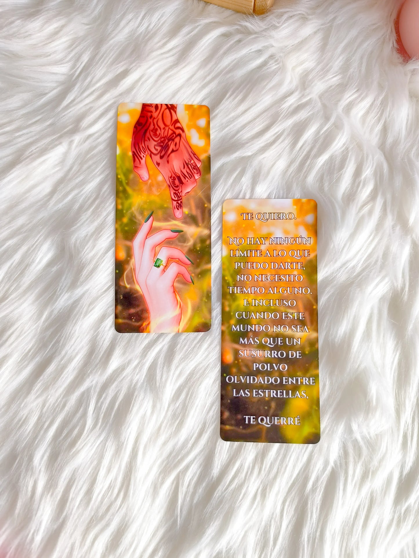 Marcapáginas Manos Rowan y Aelín - Trono de Cristal