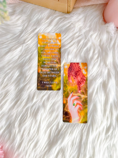 Marcapáginas Manos Rowan y Aelín - Trono de Cristal