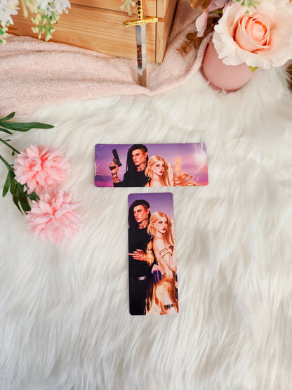 Marcapáginas de las sobrecubiertas de  Ciudad Medialuna