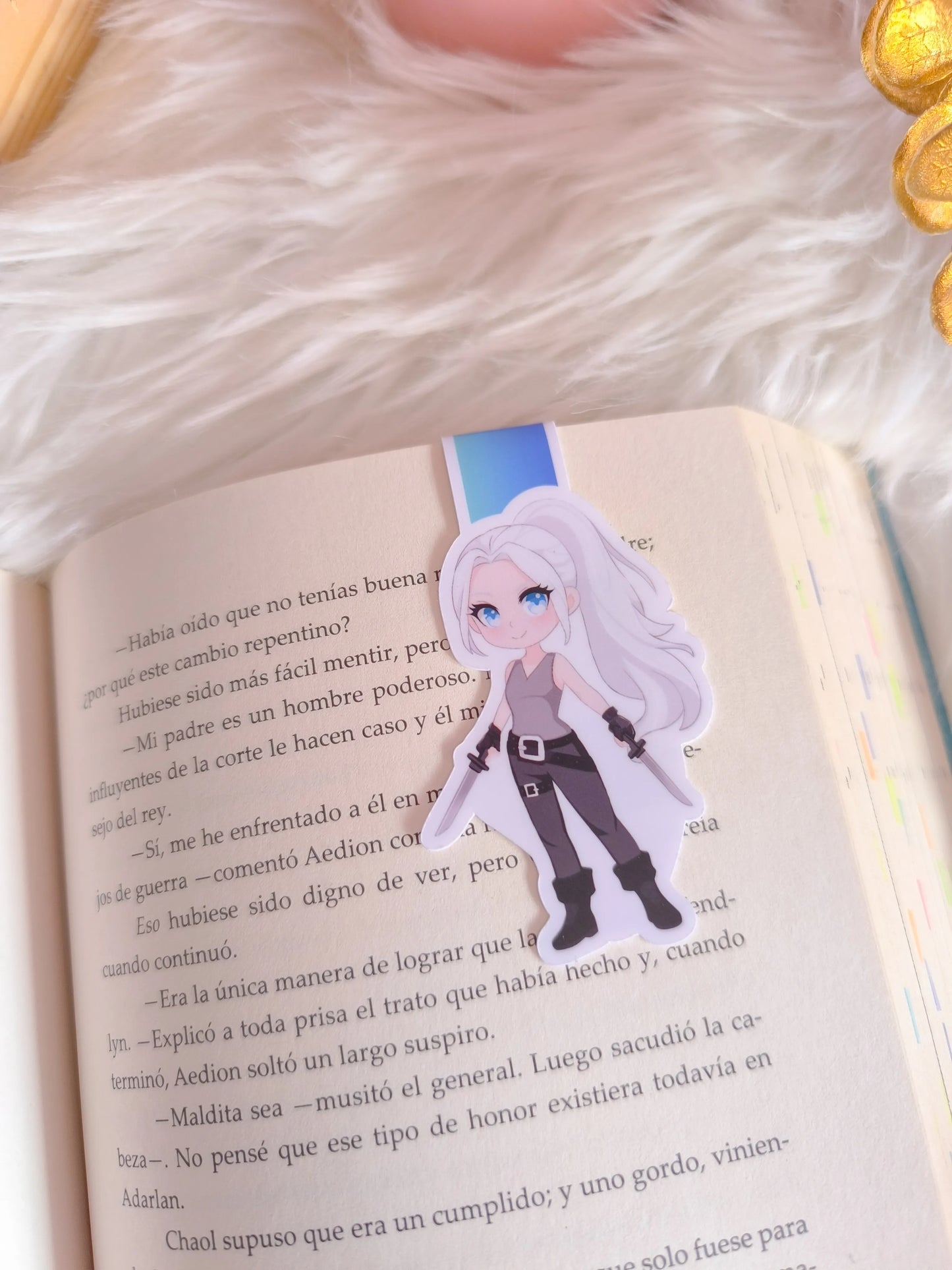 Paedyn with swords Magnetic bookmark - Powerless