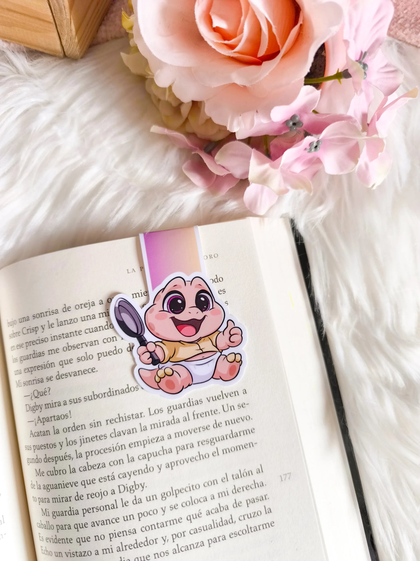 Marcapáginas magnético de Tú no mami - Dinosaurios