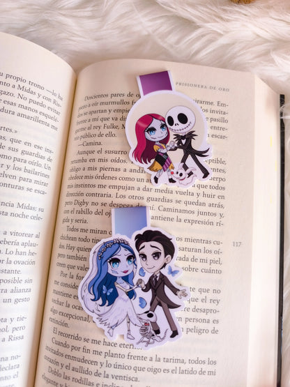 Marcapáginas Magnético de Jack y Sally - Pesadilla antes de Navidad