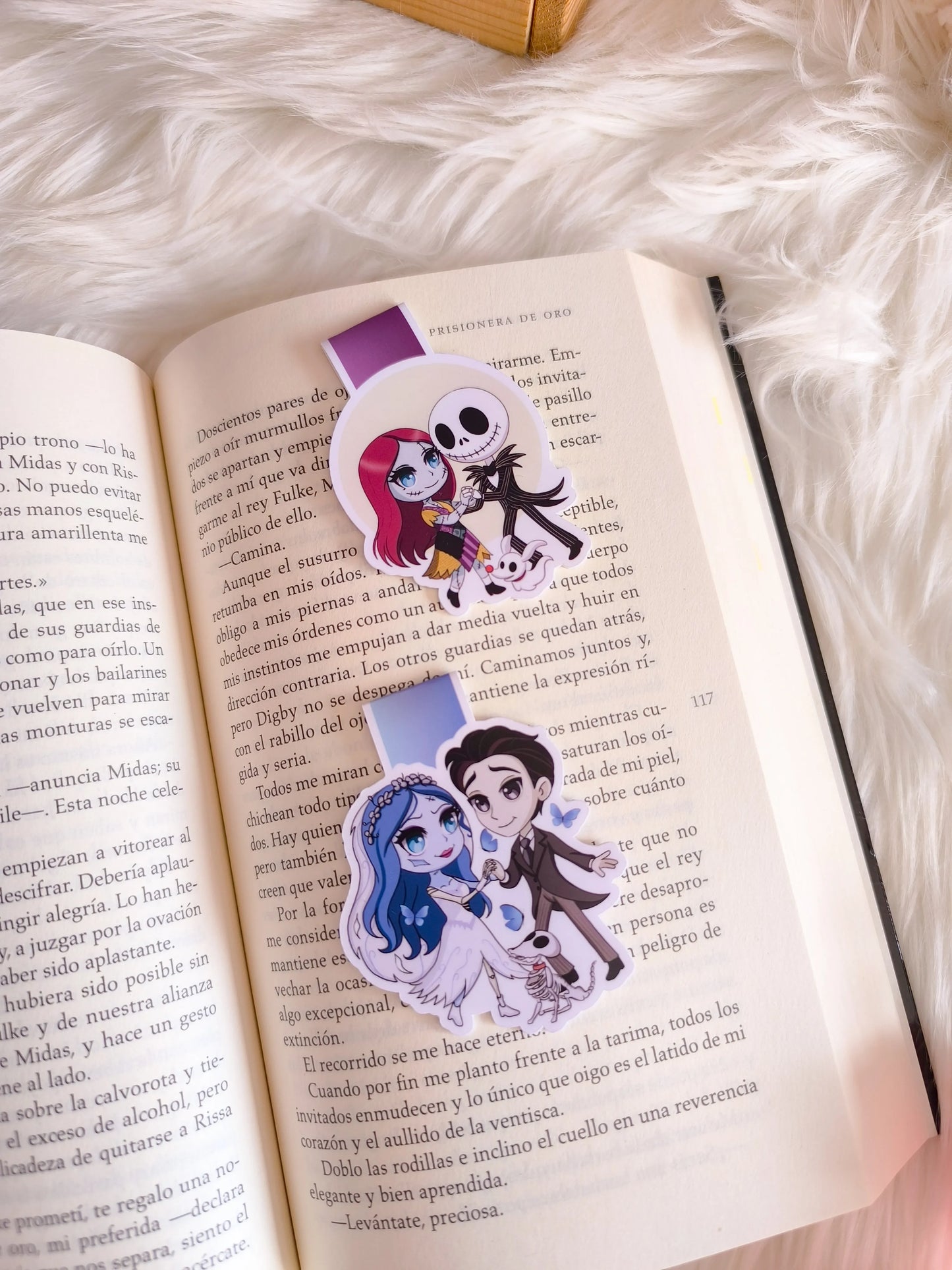 Marcapáginas Magnético de Jack y Sally - Pesadilla antes de Navidad