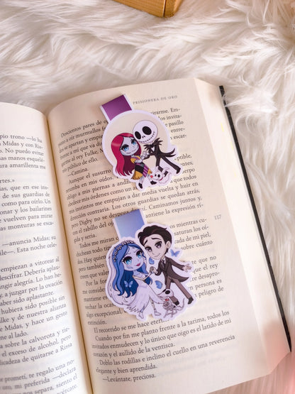 Marcapáginas Magnético de Jack y Sally - Pesadilla antes de Navidad