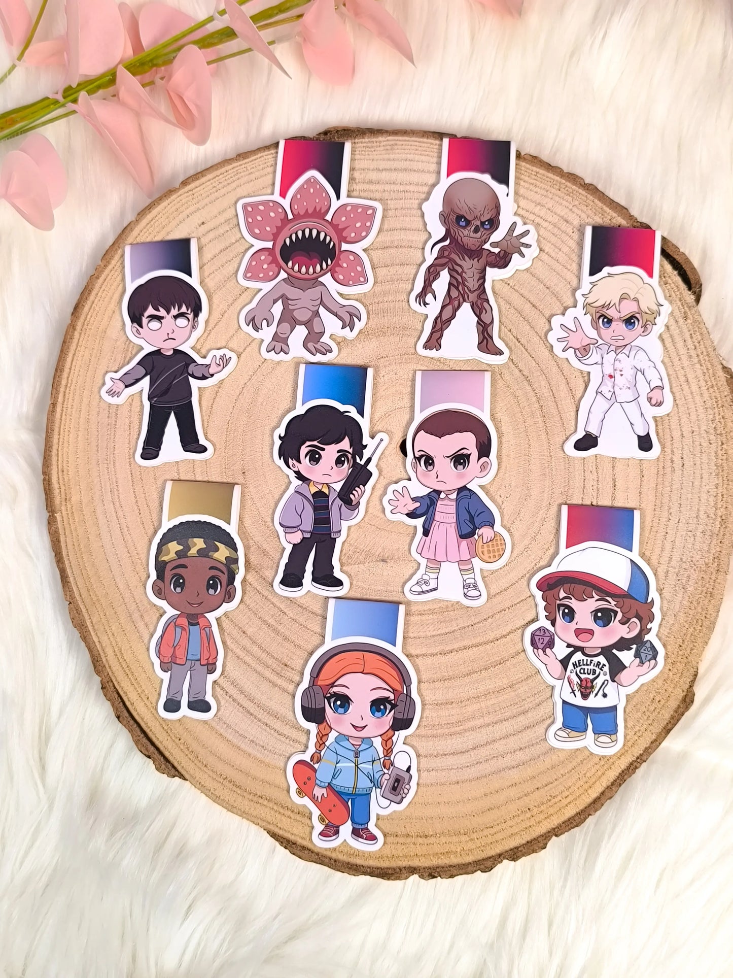 Marcapáginas magnéticos de Stranger Things