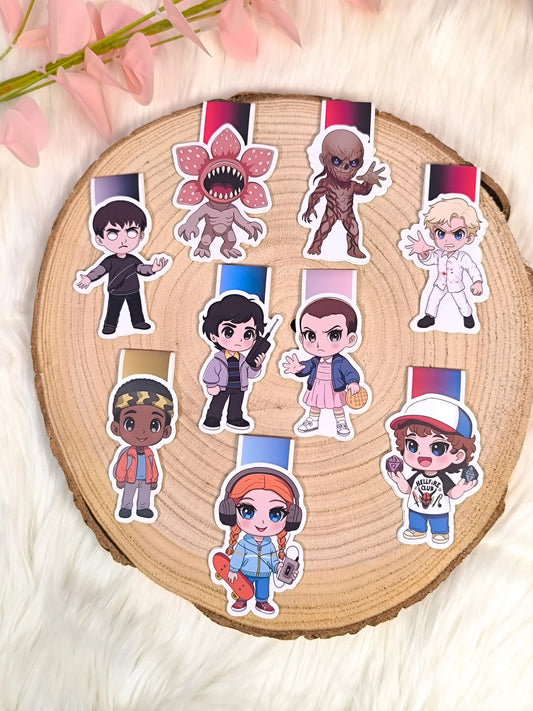 Marcapáginas magnéticos de Stranger Things