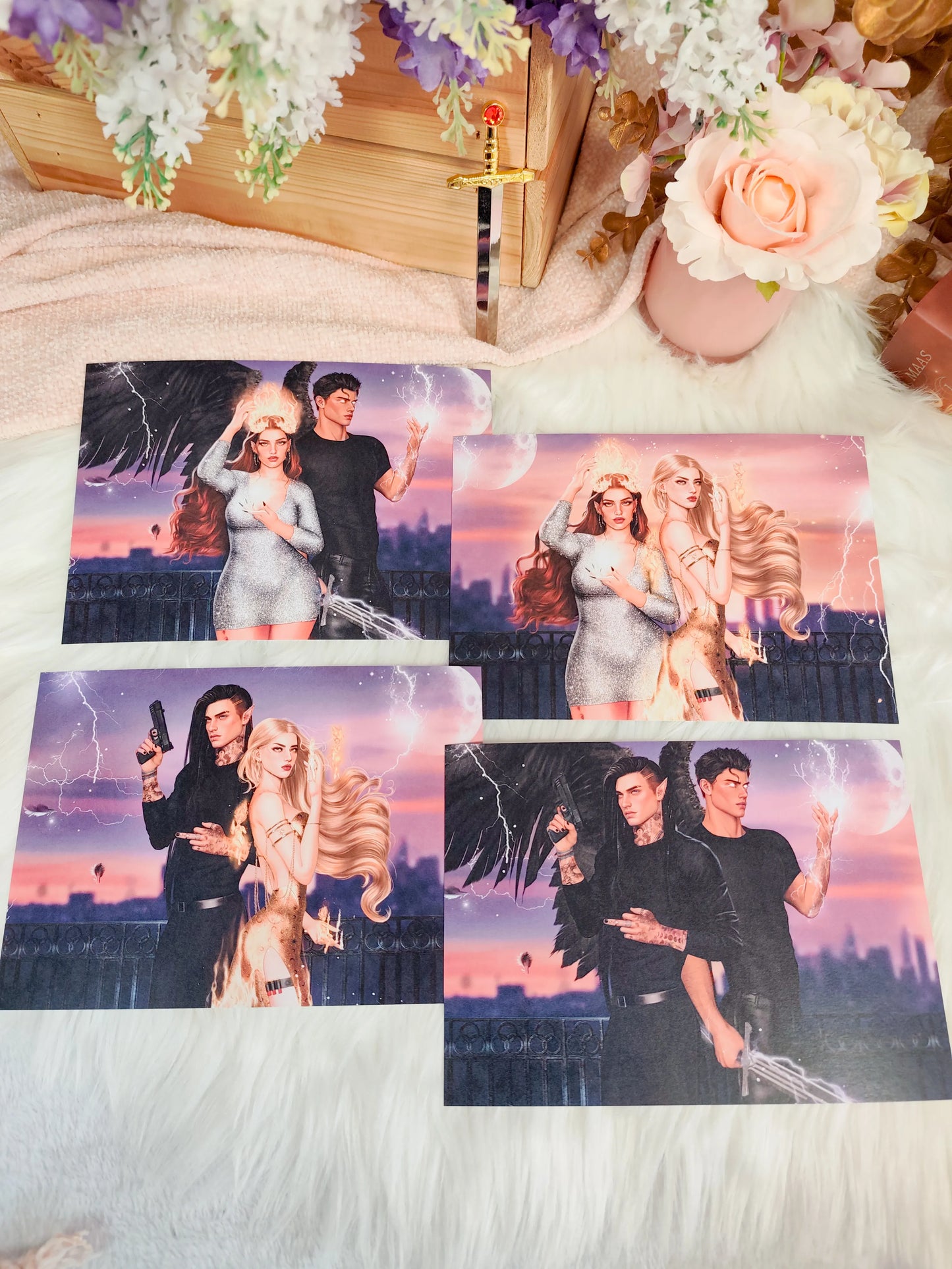 Prints de las sobrecubiertas de  Ciudad Medialuna