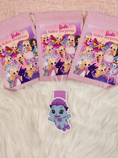 Sobres Sorpresa Marcapáginas magnéticos Barbie